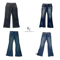 Y2K IT Girl Denim Jeans RE-2413
