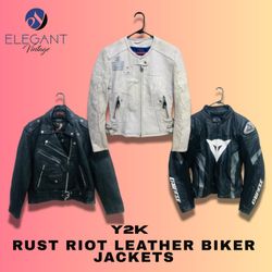 Jaquetas de Couro de Motociclista Y2K Rust Riot - ..
