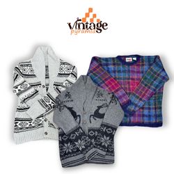 VPX336 Ethnische/Bedruckte Pullover