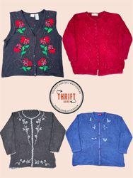 Titolo: LX195 Y2K Vintage Retro Floral Knits - Ser..