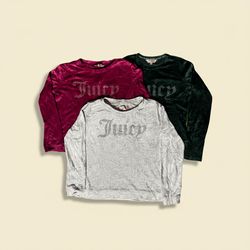 Juicy Couture Velvet Long Sleeve Tops (FF 1112 )