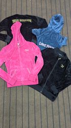 SD 248- Y2K Velour tops vintage