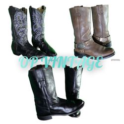 Op vintage 0038 Bottes de cowboy Premium