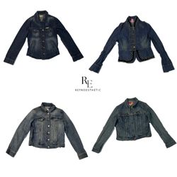 Jaqueta de Denim Y2K Cyber Girl Era RE-2414