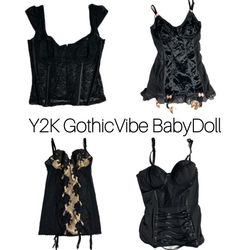 Y2K Gothic Baby Dolls & Corsets