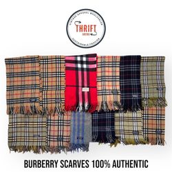 T2037 Burberry Scarves 🧣 100% Authentic Cashmere/..