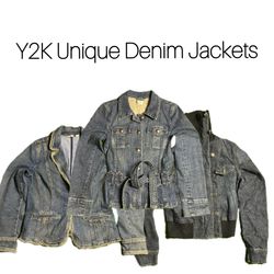 Vestes en denim Y2K uniques