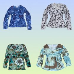 Y2K Ocean vibe full sleeve Tops (TS -1416)