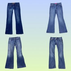 Jeans svasati in denim Y2K IT Girl (TS-1421)
