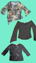 TV 35- フルスリーブ ブラウス トップス -06P