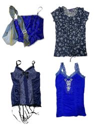 Popping Blue! Y2k Mix Tops: TT-051