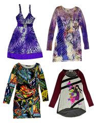 Robe graphique rétro y2k : TT-053