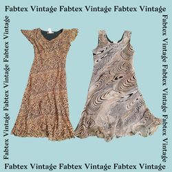 (FV-391) Vestido Marrom Tono Terra Y2K