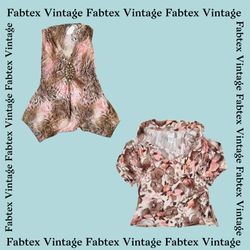 (FV-376) Bluse Vintage Boho Floreali