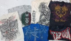 CR5474 ヴィンテージ スカル Tシャツ