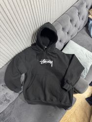 Rework style black stussy hoodies