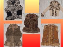 Y2K Vintage Fur Waistcoats