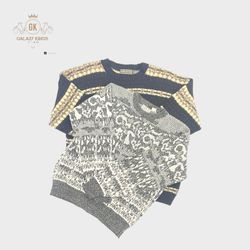 Vintage Printed Sweater