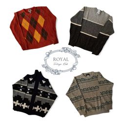 Padrões Arrojados & Tons Quentes | Suéter Vintage