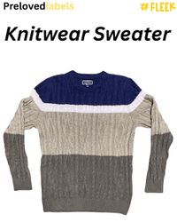 プリントニットウェアセーター (1132)