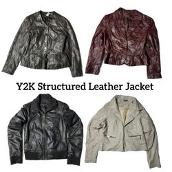 Vestes en cuir structurées Y2K