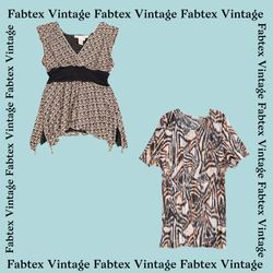 (FV-404) Earth Tone Brown Y2K Tops