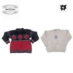 ブランド名なしのケーブルウールニットウェア