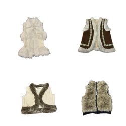 Boho Charm: Fur Gilets x Afghan/Pennylane Waistcoa..