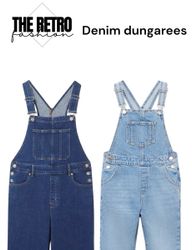 Denim dungarees