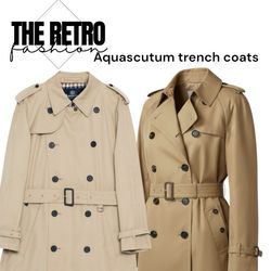 Aquascutum trench coats