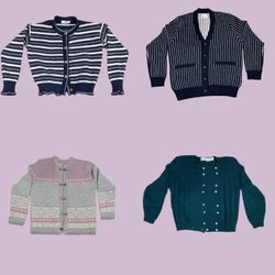 Vintage Button Up Sweater (VN-27)