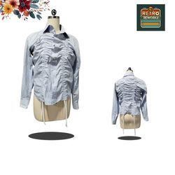 SS25 Chemise Boutonnée Froncée Upcyclée