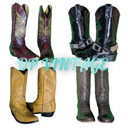 Op vintage 0046 ベストカウボイブーツ