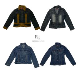 Y2K Cyber Era Girl Denim Jacket RE-2422