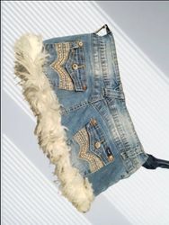 Denim Mini-Fellröcke (MSK-86)