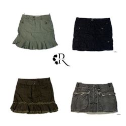 Y2K Uniue Cotton Mini Skirts RW-1205