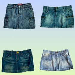 Giacche in denim mini uniche Y2K (TS-1429)