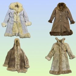 Y2k abrigo afgano (TS1438)