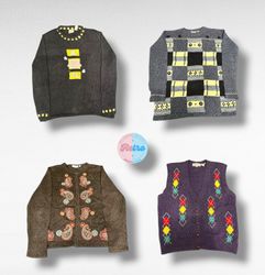 Y2K Era Funky Sweaters and Cardigans (R)