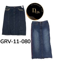 Gonna lunga in denim vintage Y2K – Stile retrò ann..