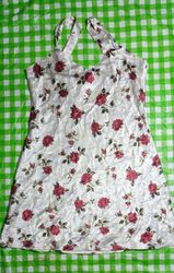 SR#018, Y2Kシルクキャミソールミディドレス