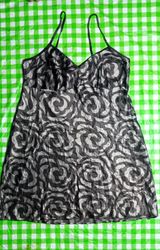 SR#019, Y2K カッティー シルク ミディドレス