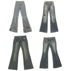 Jeans a zampa d'elefante Y2k Old School