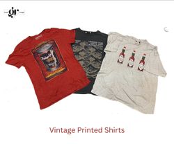 Men's Vintage Printed T-shirt GV0020