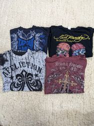 アフリクション Tシャツ | プレミアムコットンと大胆なグラフィックスタイル