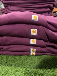 Rework style maroon carhartt hoodies