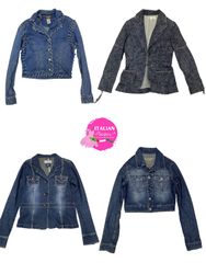 Veste en denim unique Y2K