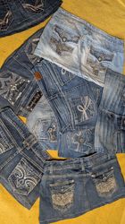 Y2K woman denim skirt (0017)