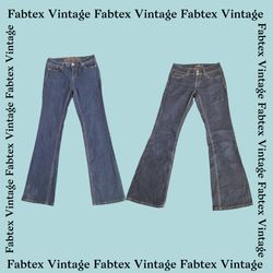 (FV-417) Y2K Denim Flared Jeans