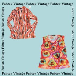 (FV-415) Y2K Retro Boho Printed Tops Bundle | Vibr..